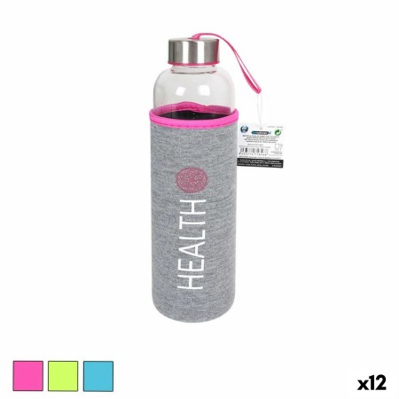 Botella de Cristal con Funda de Neopreno Bewinner 600 ml (12 Unidades) | Tienda24 Tienda24.eu