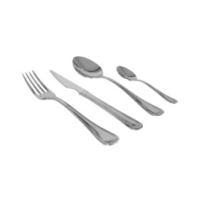 Besteck-Set Schwarz Silberfarben Edelstahl (12 Stück) | Tienda24 Tienda24.eu