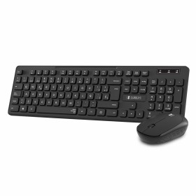 Clavier et souris sans fil Subblim SUBKBC-CSSW10 Noir Espagnol Qwerty QWERTY de Subblim, Ensembles Clavier et Souris - Réf : ...