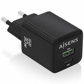 Wall Charger Aisens ASCH-30W2P038-BK Black 30 W (1 Unit) by Aisens, Chargers - Ref: S9912629, Price: 9,10 €, Discount: %