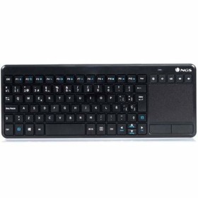 Clavier sans fil NGS NGS-KEYBOARD-0240 Noir de NGS, Claviers numériques - Réf : S9913139, Prix : 28,31 €, Remise : %