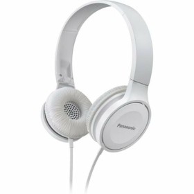 Headphones with Microphone Panasonic RP-HF100ME (3.5 mm) White by Panasonic, Headphones and accessories - Ref: S9913374, Pric...