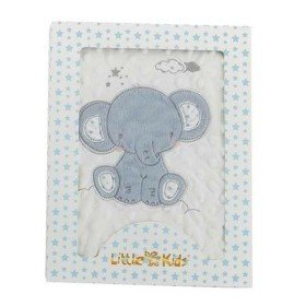 Manta para Bebé Doudou Azul Cor de Rosa 90 x 75 cm | Tienda24 Tienda24.eu