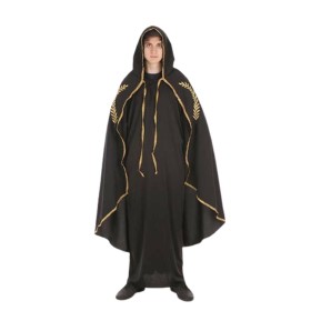 Mantello Costume per Adulti M/L Nero Dorato