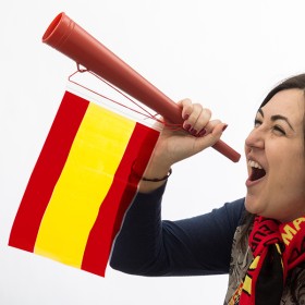 Spanish Flag Stadium Horn by BigBuy Party, Party items - Ref: V0000183, Price: 1,03 €, Discount: %