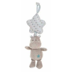 Peluche Chocalho Hipopótamo 35 cm Azul