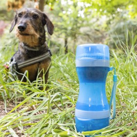 2 in 1 - Flasche mit Wasser- und Futterbehälter für Haustiere Pettap InnovaGoods von InnovaGoods, Wasserflaschen - Ref: V0103...