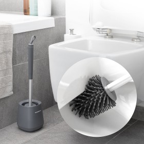 Toilettenbürste DKD Home Decor 10 x 10 x 38,5 cm Schwarz Metall Weiß Steingut | Tienda24 - Global Online Shop Tienda24.eu