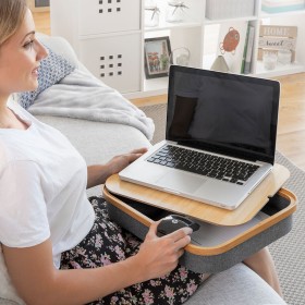 Portable Laptop Desk with Storage Tray Larage InnovaGoods by InnovaGoods, Lapdesks - Ref: V0103308, Price: 21,54 €, Discount: %