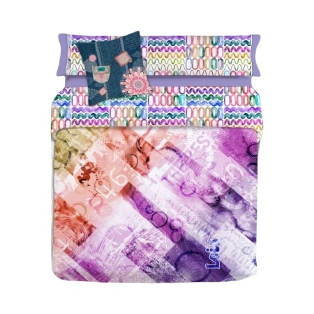 Juego de funda nórdica Lois JASON P. Malva Cama de 90 3 Piezas de Lois, Edredones y fundas para edredón - Ref: D2101842, Prec...