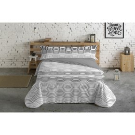 Duvet cover set Hosteline Mojacar Grey Double 3 Pieces by Hosteline, Quilts and quilt covers - Ref: D2101879, Price: 36,66 €,...