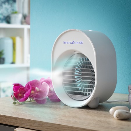 Mini Climatizador Humidificador por Ultrasonidos con LED Koolizer InnovaGoods | Tienda24 - Global Online Shop Tienda24.eu