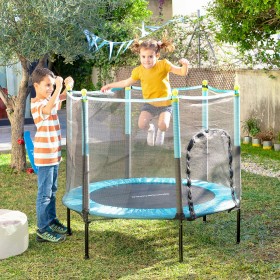 Trampoline pour Enfants avec Filet de Sécurité Kidine InnovaGoods de InnovaGoods, Exercices de coordination et habileté - Réf...