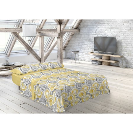 Bedding set Pierre Cardin ABDON Yellow Single by Pierre Cardin, Sheets and pillowcases - Ref: D2102090, Price: 30,41 €, Disco...