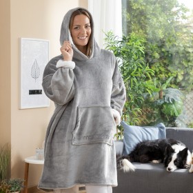 Übergroßes mit Fleece gefütterte Kapuzendecke Swug InnovaGoods von InnovaGoods, Bademäntel - Ref: V0103580, Preis: 17,93 €, R...