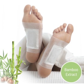 Adesivos Desintoxicantes para Pés Bamboo InnovaGoods 10 Unidades de InnovaGoods, Almofadas e palmilhas para os pés - Ref: V01...