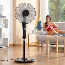 Ventilador de Pé InnovaGoods Breezinn Preto 45 W de InnovaGoods, Ventiladores de pedestal - Ref: V0103700, Preço: 34,63 €, De...