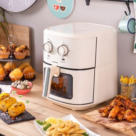 Air Fryer InnovaGoods Vynner Pro 6500 Cream 1700 W 6,5 L Stainless steel by InnovaGoods, Air fryers - Ref: V0103726, Price: 8...