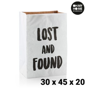 Sac en Papier Moyen Oh My Home (30 x 45 x 20 cm) de BigBuy Home, Boîtes et coffres de rangement - Réf : V0201240, Prix : 1,23...