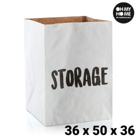 Grand Sac en Papier Oh My Home (36 x 50 x 36 cm) de BigBuy Home, Boîtes et coffres de rangement - Réf : V0201241, Prix : 1,65...