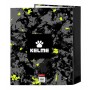 Carpeta de anillas Kelme Jungle Negro Gris Lima 27 x 33 x 6 cm | Tienda24 Tienda24.eu