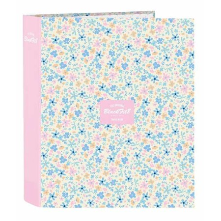 Ring binder BlackFit8 Blossom 27 x 33 x 6 cm | Tienda24 Tienda24.eu