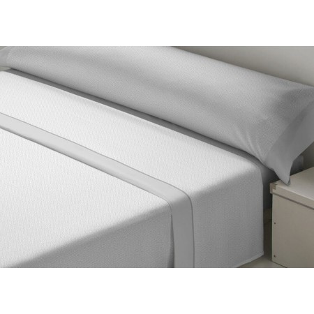 Jeu de draps D'Or JAZMIN Gris Lit ½ persones Franela de D'Or, Draps et taies d'oreiller - Réf : D2102580, Prix : 61,99 €, Rem...