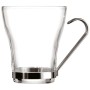 Piece Coffee Cup Set Quid Supreme Transparent Glass Steel 250 ml 3 Pieces | Tienda24 Tienda24.eu