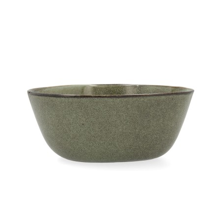 Salad Bowl Bidasoa Ikonic Ceramic Green (20 x 19,5 x 8,5 cm) (Pack 3x) | Tienda24 Tienda24.eu