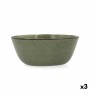 Insalatiera Bidasoa Ikonic Ceramica Verde (20 x 19,5 x 8,5 cm) (Pack 3