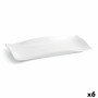 Plato Llano Quid Gastro Fun 29,5 x 11 x 3 cm Cerámica Blanco (6 Unidades) | Tienda24 Tienda24.eu