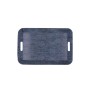 Bandeja de pequeno-almoço Quid Habitat Azul Plástico 33 x 23 x 4 cm Com pegas Denim (12 Unidades) | Tienda24 Tienda24.eu