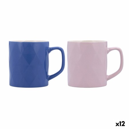 Cup Quid Rhombus Ceramic 330 ml (12 Units) | Tienda24 Tienda24.eu