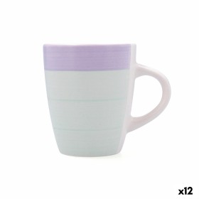 Cup Quid Kaleido Green Coral Ceramic 330 ml (12 Units) | Tienda24 Tienda24.eu