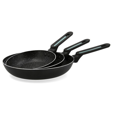 Set of pans Quid Oasis Black Metal 3 Pieces | Tienda24 Tienda24.eu