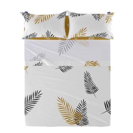 Drap HappyFriday Blanc Foliage Multicouleur 160 x 270 cm | Tienda24 - Global Online Shop Tienda24.eu