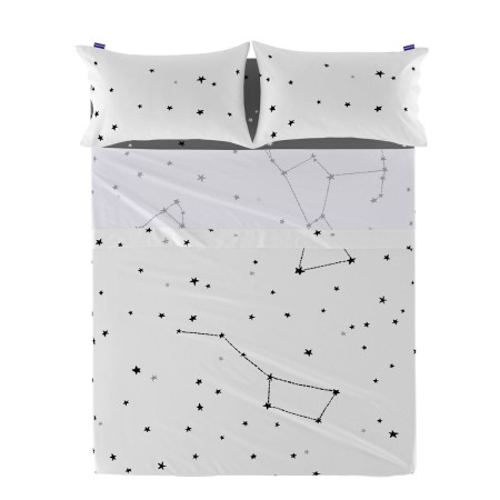 Top sheet HappyFriday Blanc Constellation Multicolour 180 x 270 cm (Stars) | Tienda24 - Global Online Shop Tienda24.eu