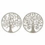 Wall Decoration DKD Home Decor Tree Golden White Indian Man 60 x 1 x 60 cm (2 Units) | Tienda24 Tienda24.eu