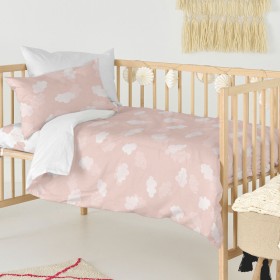 Duvet cover set HappyFriday BASIC KIDS Pink Baby Crib 28 x 2 x 38 cm by HappyFriday, Quilts and quilt covers - Ref: D1611775,...