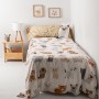 Parure de couette HappyFriday Mr Fox Cats Multicouleur Lit 1 persone 2 Pièces | Tienda24 - Global Online Shop Tienda24.eu