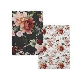 Kitchen Cloth HappyFriday Autumn floral Multicolour 70 x 50 cm (2 Units) by HappyFriday, Dish Cloth & Towels - Ref: D1613923,...