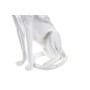 Statua Decorativa DKD Home Decor Grigio Bianco Leopardo Resina Marmo (