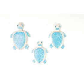 Decoración de Pared Romimex Azul Tortuga 20 x 7 x 14 cm 3 Piezas de Romimex, Adornos - Ref: D1617285, Precio: 16,17 €, Descue...