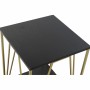 Mesa auxiliar DKD Home Decor 41 x 41 x 63,5 cm Negro Dorado Metal Madera | Tienda24 Tienda24.eu