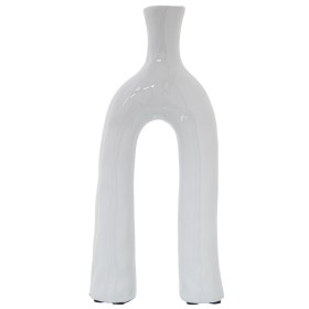 Candelabro Bianco Resina Natale 9 x 9 x 19,5 cm | Tienda24 - Global Online Shop Tienda24.eu