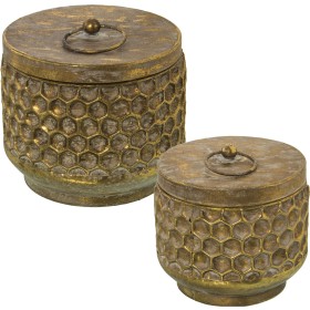 Candle Holder Golden Crystal Christmas 9 x 9 x 28 cm | Tienda24 - Global Online Shop Tienda24.eu