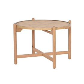 Mesa de Centro DKD Home Decor Dorado Metal Madera de mango 74 x 74 x 44 cm | Tienda24 Tienda24.eu