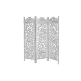 Biombo DKD Home Decor Metal Bambú Cristal (180 x 1.8 x 180 cm) | Tienda24 Tienda24.eu