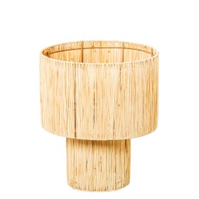 Lámpara de mesa Alexandra House Living Beige Natural Mimbre Ratán Fibra natural 40 W 30 x 36 x 30 cm de Alexandra House Livin...