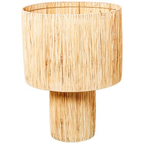 Lampada da tavolo Alexandra House Living Beige Naturale vimini Rattan Fibra naturale 40 W 40 x 55 x 40 cm di Alexandra House ...